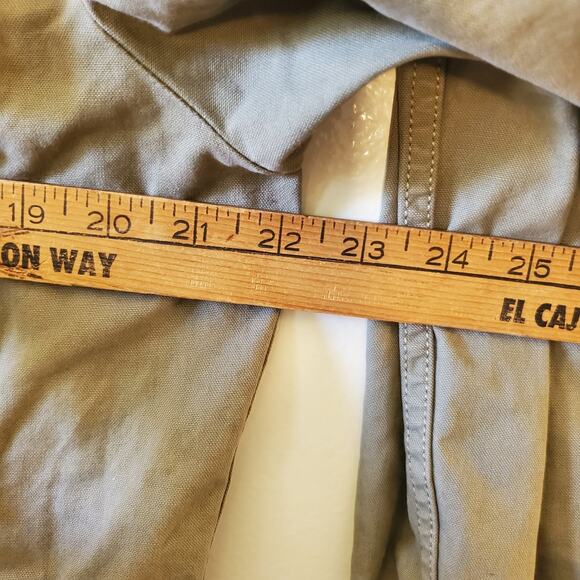 LUCKY BRAND Mens Embroidered Jacket Tiger Military Green Snap Front Pockets - Picture 15 of 16